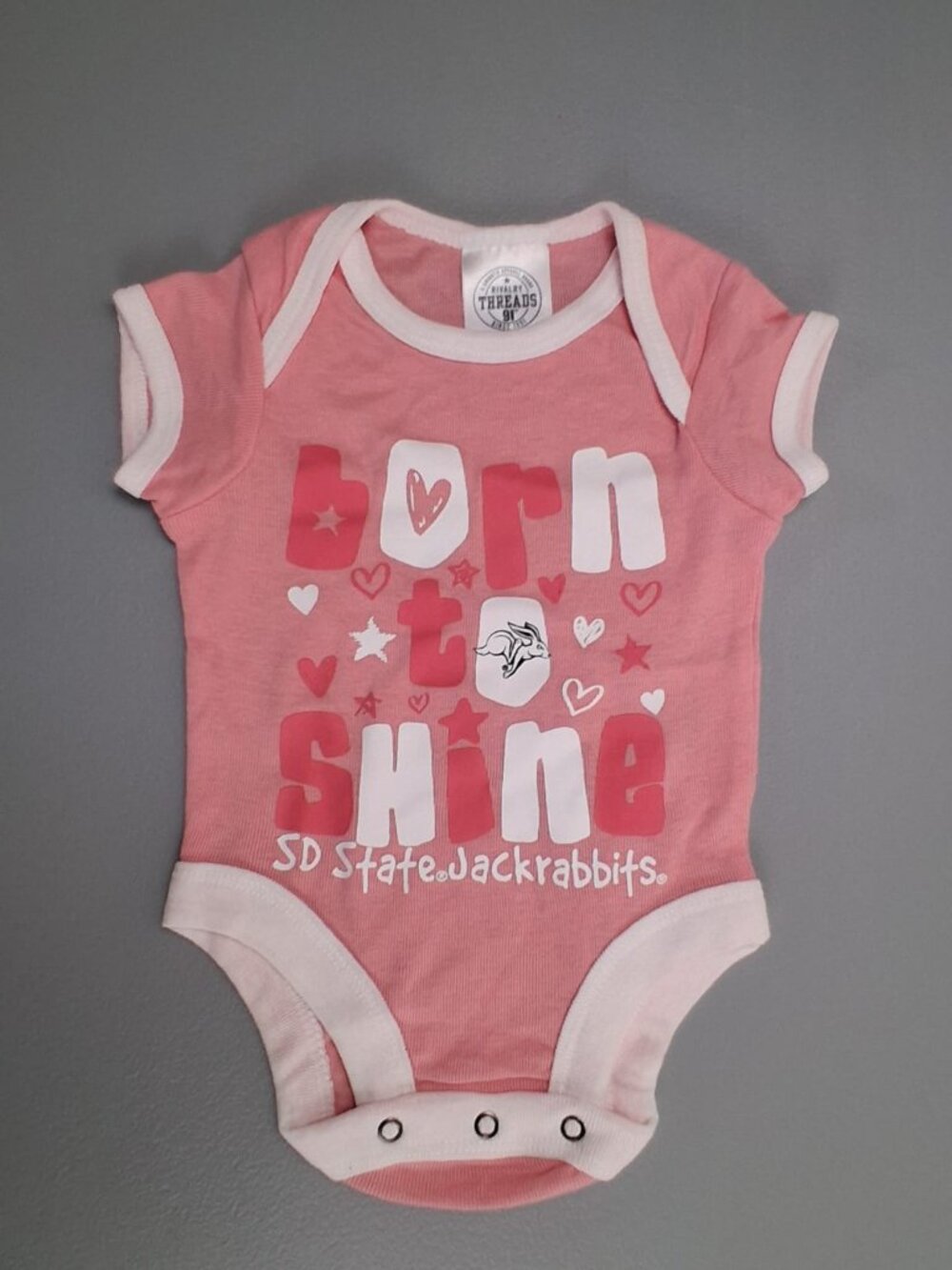 Rivalry Threads NCAA South Dakota State Jackrabbits Infant Girl Bodysuit — 0-3M